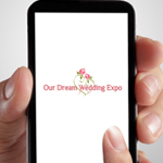Cell Phone with Wedding Expo Logo
